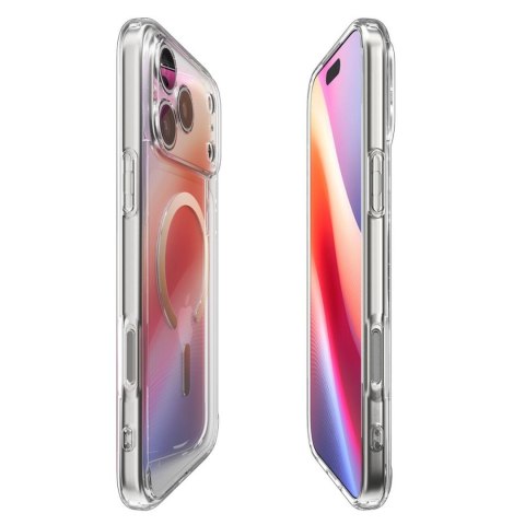Etui pokrowiec na iPhone 17 Pro Ultra Hybrid MagSafe - przezroczysto-złote