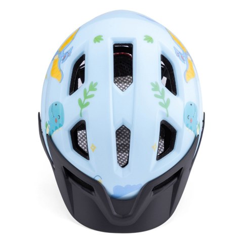 Kask rowerowy dziecięcy MTB z odpinanym daszkiem 48-52 cm - jasnoniebieski