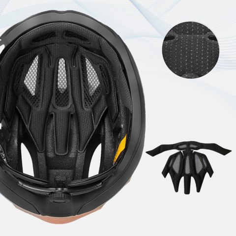 Kask rowerowy szosowy ultracienki 57-62 cm - taupe