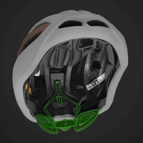Kask rowerowy szosowy ultracienki 57-62 cm - taupe