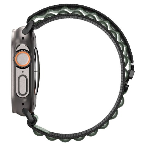 Pasek na zegarek Apple Watch 44 / 45 / 46 / 49 mm - czarno-zielony