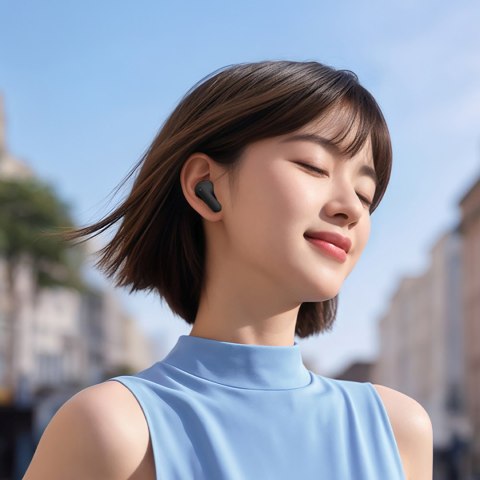 Słuchawki bezprzewodowe dokanałowe MeloBuds N30 ANC Bluetooth IPX4 - czarne