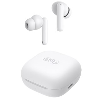 Słuchawki bezprzewodowe dokanałowe T13 ANC IPX5 Bluetooth - białe