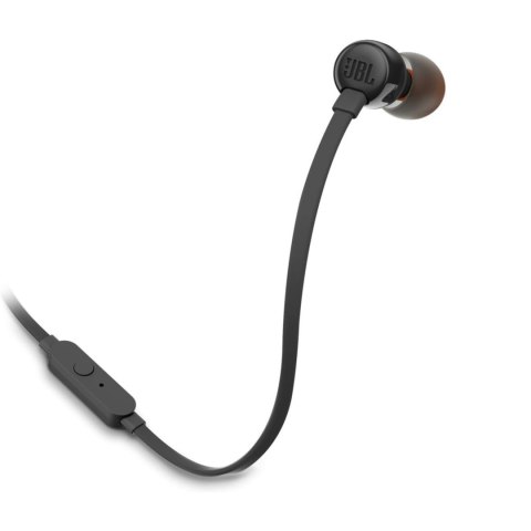 Słuchawki przewodowe douszne z pilotem mini jack 3.5mm JBL Tune 160 - czarne