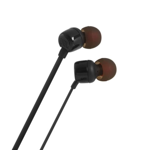Słuchawki przewodowe douszne z pilotem mini jack 3.5mm JBL Tune 160 - czarne