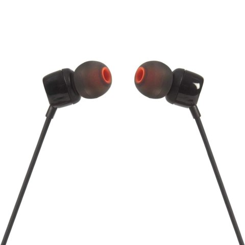 Słuchawki przewodowe douszne z pilotem mini jack 3.5mm JBL Tune 160 - czarne