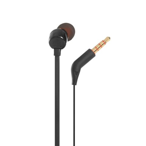 Słuchawki przewodowe douszne z pilotem mini jack 3.5mm JBL Tune 160 - czarne