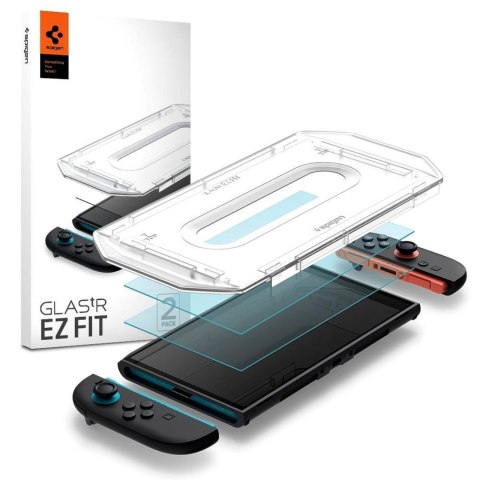 Szkło hartowane na konsolę Nintendo Switch 2 Glas.Tr EZ FIT przezroczyste - 2 szt.
