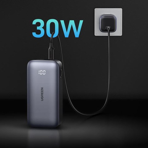 Powerbank 20000mAh USB-A USB-C Nexode 30W - szary