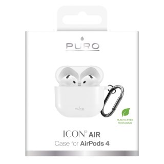 Silikonowy pokrowiec etui na słuchawki Airpods 4 - białe