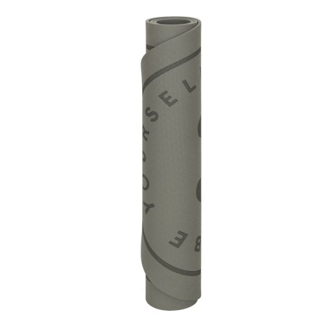 Mata fitness do ćwiczeń jogi wygłuszająca antypoślizgowa 125x61,5x0,6 cm szara