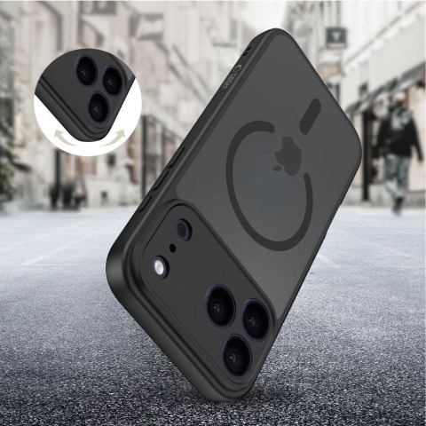 Etui case na iPhone 17 Pro Max BasicMag MagSafe - czarny mat