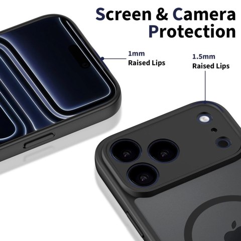Etui case na iPhone 17 Pro Max BasicMag MagSafe - czarny mat