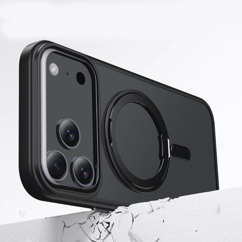 Etui case na iPhone 17 Pro Max MagRing MagSafe - czarny mat