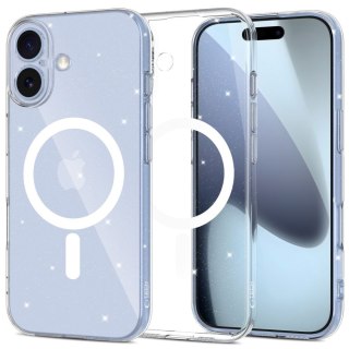 Etui ochronne na iPhone 17 FlexAir MagSafe - przezroczysto-brokatowe