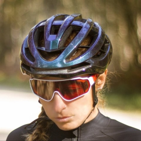 Kask na rower hulajnogę HC-58C-L 58-61 cm - niebieski kameleon