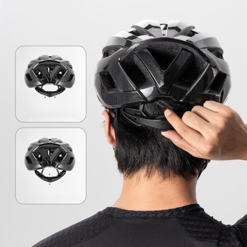 Kask ochronny na rower hulajnogę LK-79 58-62 cm - czarny