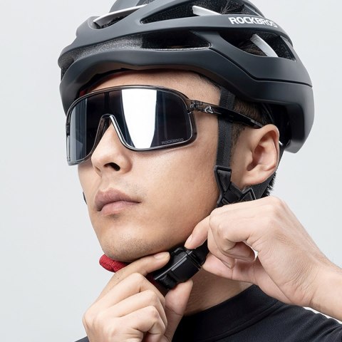 Kask ochronny rowerowy HC-58BK-L 58-61 cm - czarno-szary
