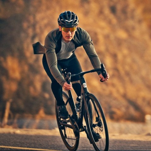 Kask ochronny rowerowy HC-58BK-L 58-61 cm - czarno-szary
