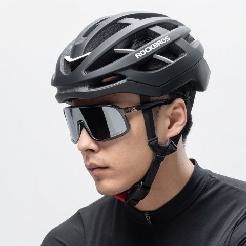 Kask ochronny rowerowy HC-58BK-M 55-58 cm - czarno-szary