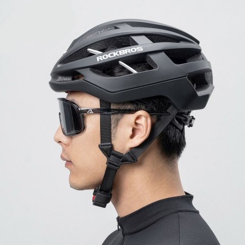 Kask ochronny rowerowy HC-58BK-M 55-58 cm - czarno-szary