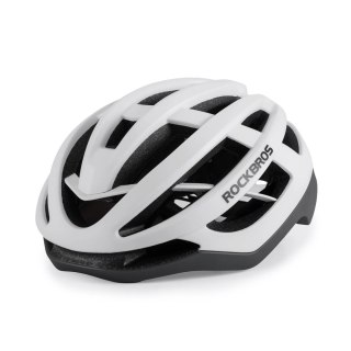 Kask ochronny rowerowy HC-58WG-L 58-61 cm - biało-szary