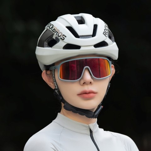 Kask rowerowy LK-15 z włókna węglowego 58-62 cm - jasnoszary