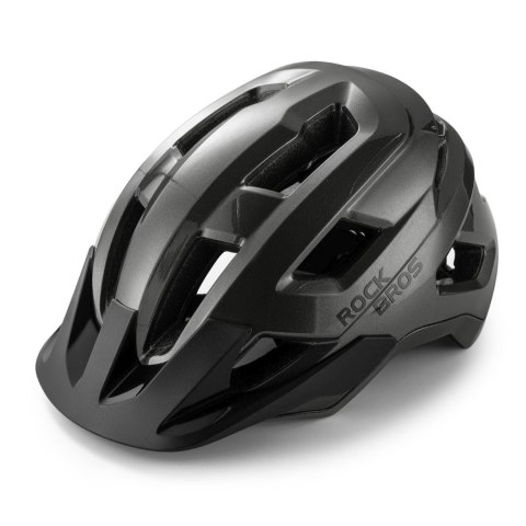 Kask rowerowy młodzieżowy LK-67 z odpinanym daszkiem 54-58 cm - szary