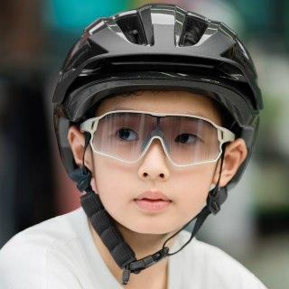 Kask rowerowy młodzieżowy LK-67 z odpinanym daszkiem 54-58 cm - szary