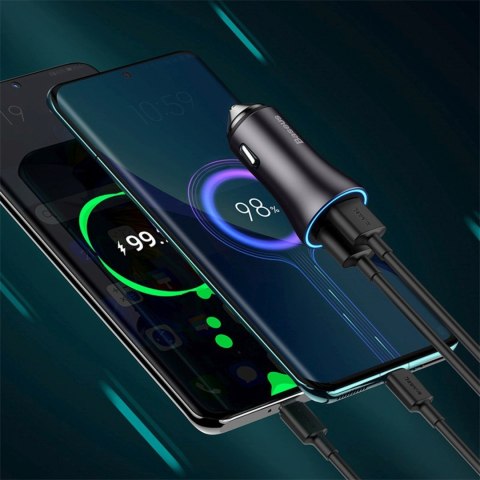 Ładowarka samochodowa 2x USB-A 60W - ciemnoszara