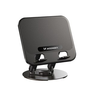 Podstawka stojak obrotowy pod laptopa tablet - czarny