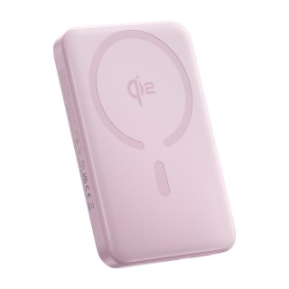Powerbank 10000mAh 22.5W EnerFill FM12 Qi2 MagSafe z kablem USB-C 20V 3A 30cm - różowy