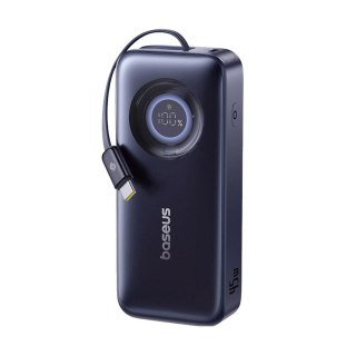 Powerbank 10000mAh 45W USB-C EnerCore CR11 ze zwijanym kablem USB-C - czarny