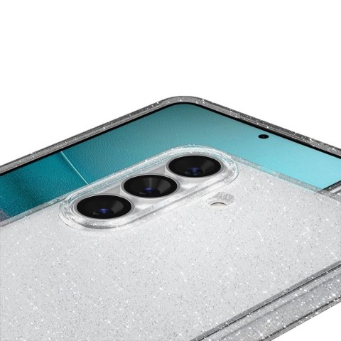 Etui pokrowiec case na Samsung Galaxy S26+ Liquid Crystal Glitter - brokatowo-przezroczysty