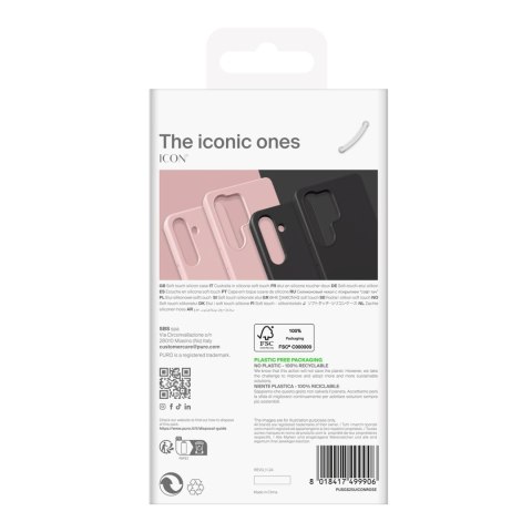 Etui silikonowe pokrowiec do Samsung Galaxy S25 Ultra Icon - różowy