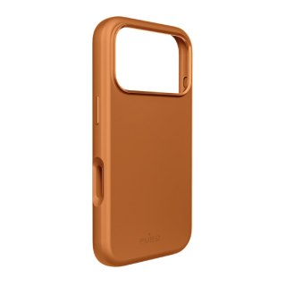 Etui silikonowe z ochroną aparatu i aluminiowymi przyciskami na iPhone 17 Pro MagSafe - pomarańczowe