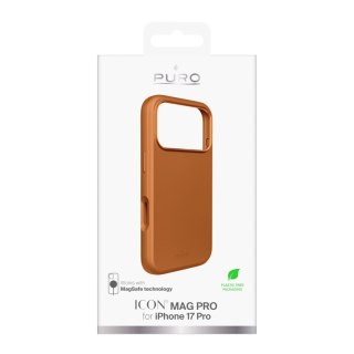 Etui silikonowe z ochroną aparatu i aluminiowymi przyciskami na iPhone 17 Pro MagSafe - pomarańczowe