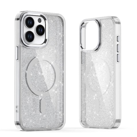 Etui pokrowiec na Samsung Galaxy S26 Ultra Glitter Case MagSafe - biały