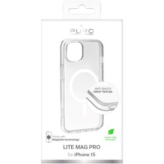 Etui silikonowe do iPhone 15 Lite Mag Pro MagSafe - przezroczyste