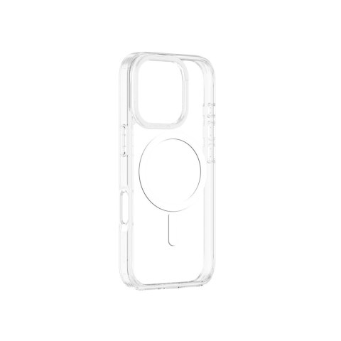 Etui silikonowe z pierścieniem magnetycznym do iPhone 16 Pro - przezroczyste
