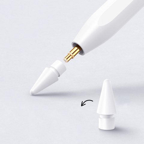 Rysik stylus aktywny z 2 wymiennymi końcówkami - biały