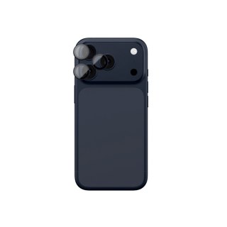 Szkło na aparat do iPhone 17 Pro / Pro Max z niebieską ramką aluminiową Lens Glass