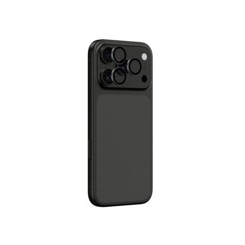 Szkło na aparat do iPhone 17 Pro / Pro Max z szarą ramką aluminiową Lens Glass