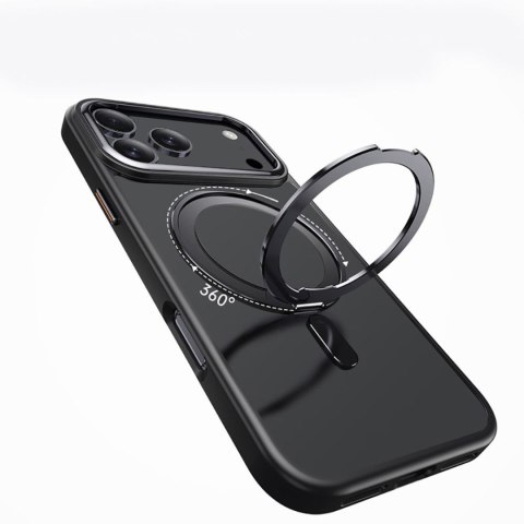 Etui case na iPhone 17 Pro MagRing MagSafe - czarny mat