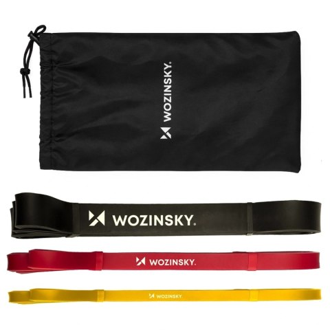 Gumy taśmy oporowe do ćwiczeń treningu fitness z lateksu - 3 szt.