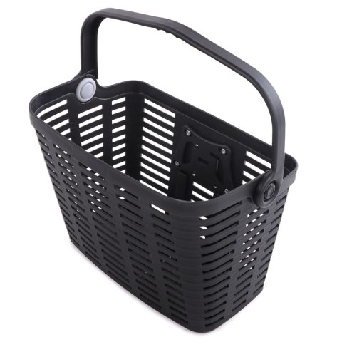 Kosz rowerowy na kierownicę plastikowy - czarny