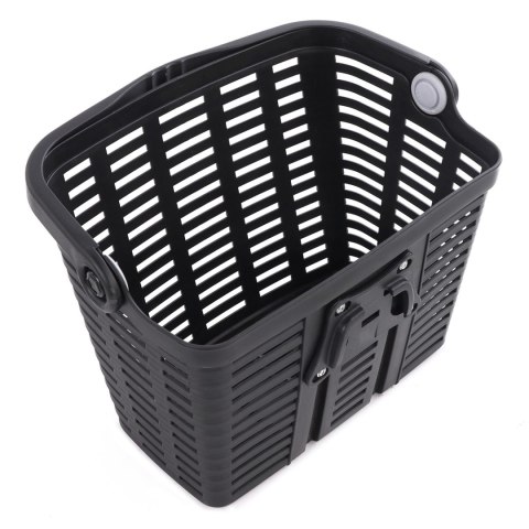 Kosz rowerowy na kierownicę plastikowy - czarny