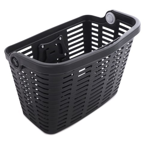 Kosz rowerowy na kierownicę plastikowy - czarny