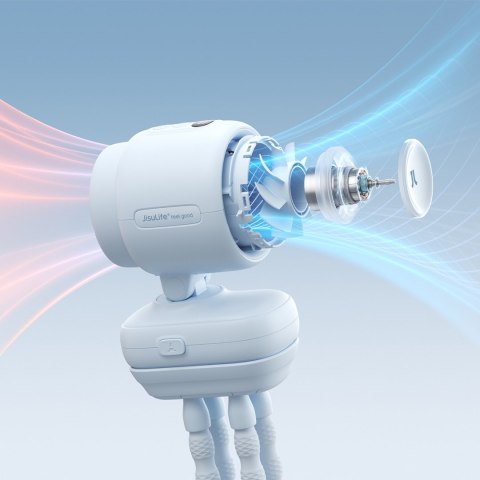 Mini wentylator na wózek dziecięcy z elastycznym tripodem 5000mAh - niebieski