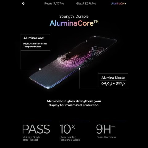 Szkło hartowane na iPhone 16 Pro / 17 / 17 Pro Glas.TR EZ Fit Pro - przezroczyste